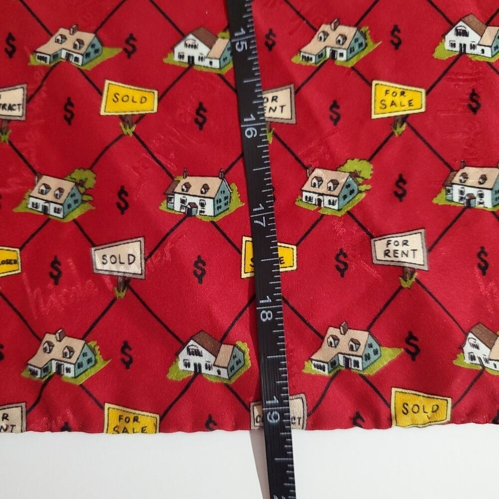 100% silk scarf Designer Lux NICOLE MILLER Vintage Logo 20" SQUARE - Picture 7 of 8